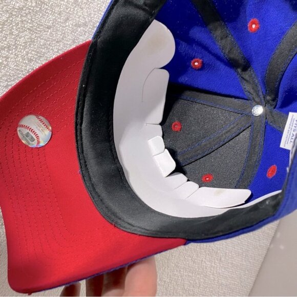 Fan Favorite Blue Red White Blue Jays Baseball Ball Cap - Picture 12 of 13